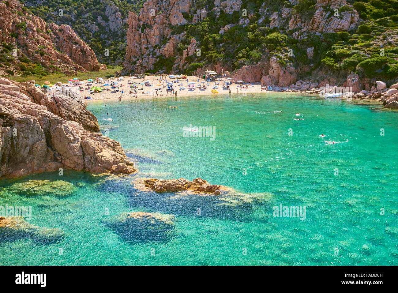 Costa Paradiso Beach, Isla Cerdeña, Italia Foto de stock