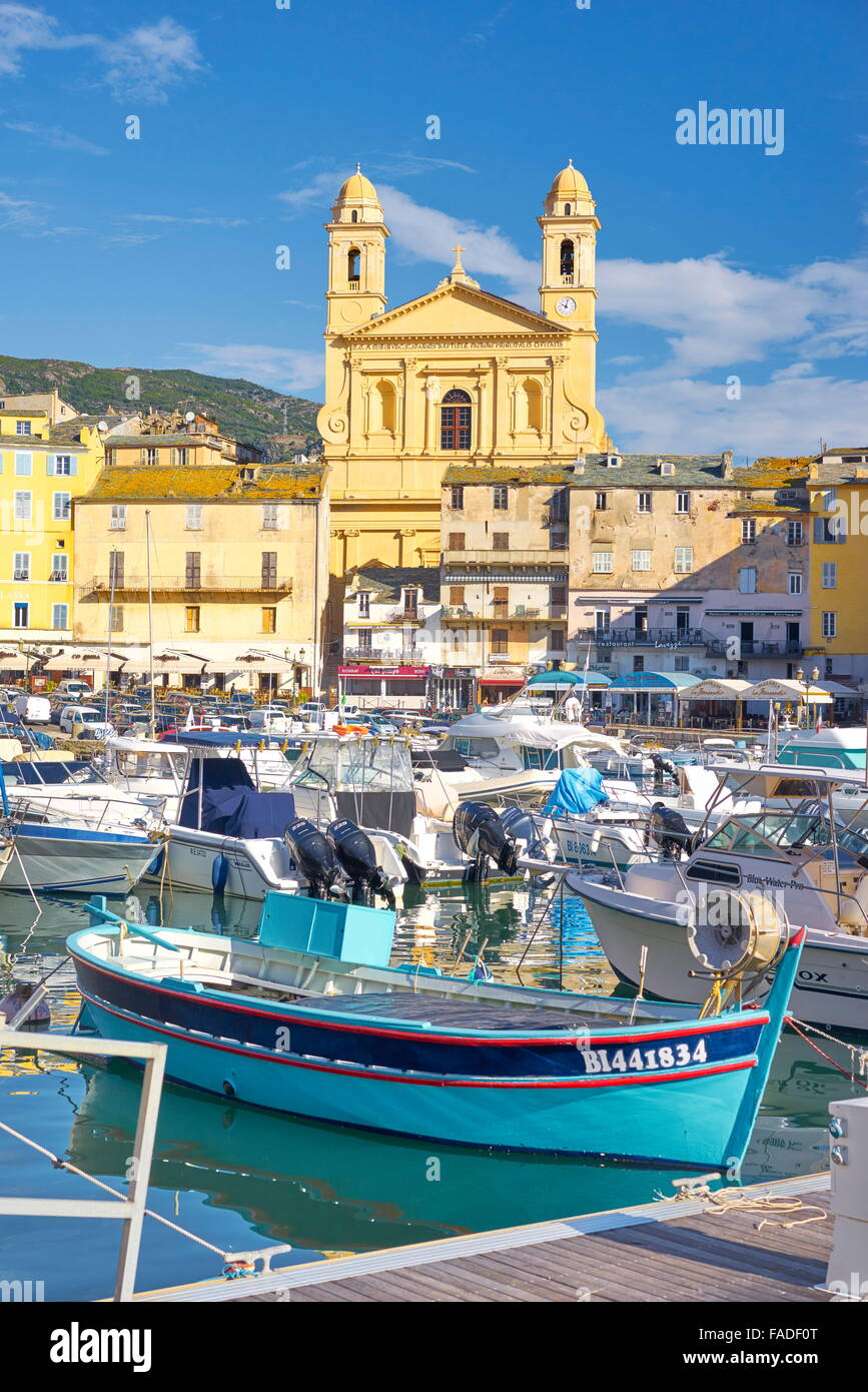 Puerto de Bastia, Córcega, Francia Foto de stock