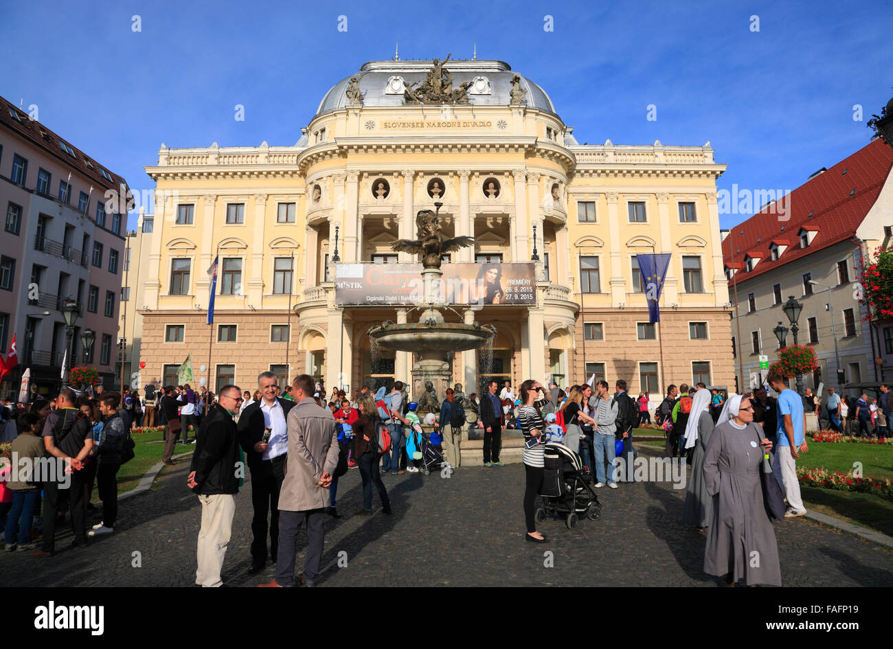 Opera, Bratislava, Slowakei, Europa Foto de stock