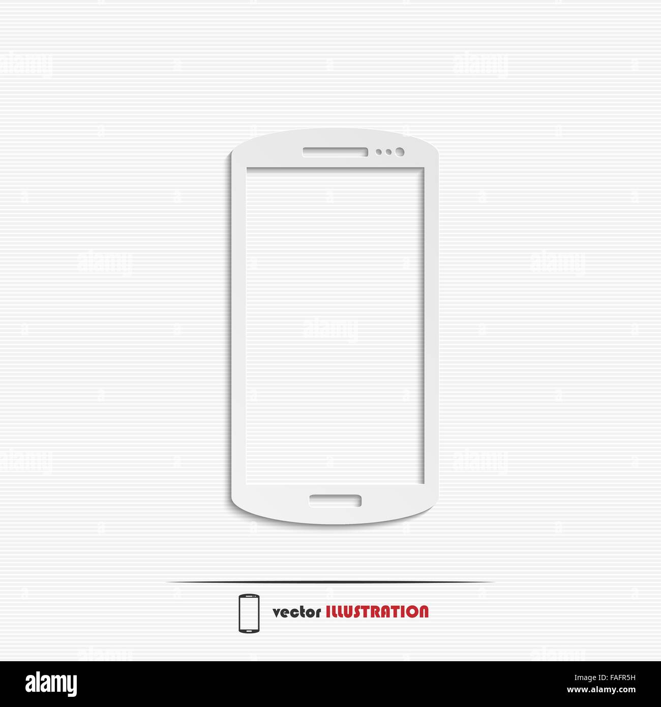 Resumen smart phone icono web para su diseño Ilustración del Vector