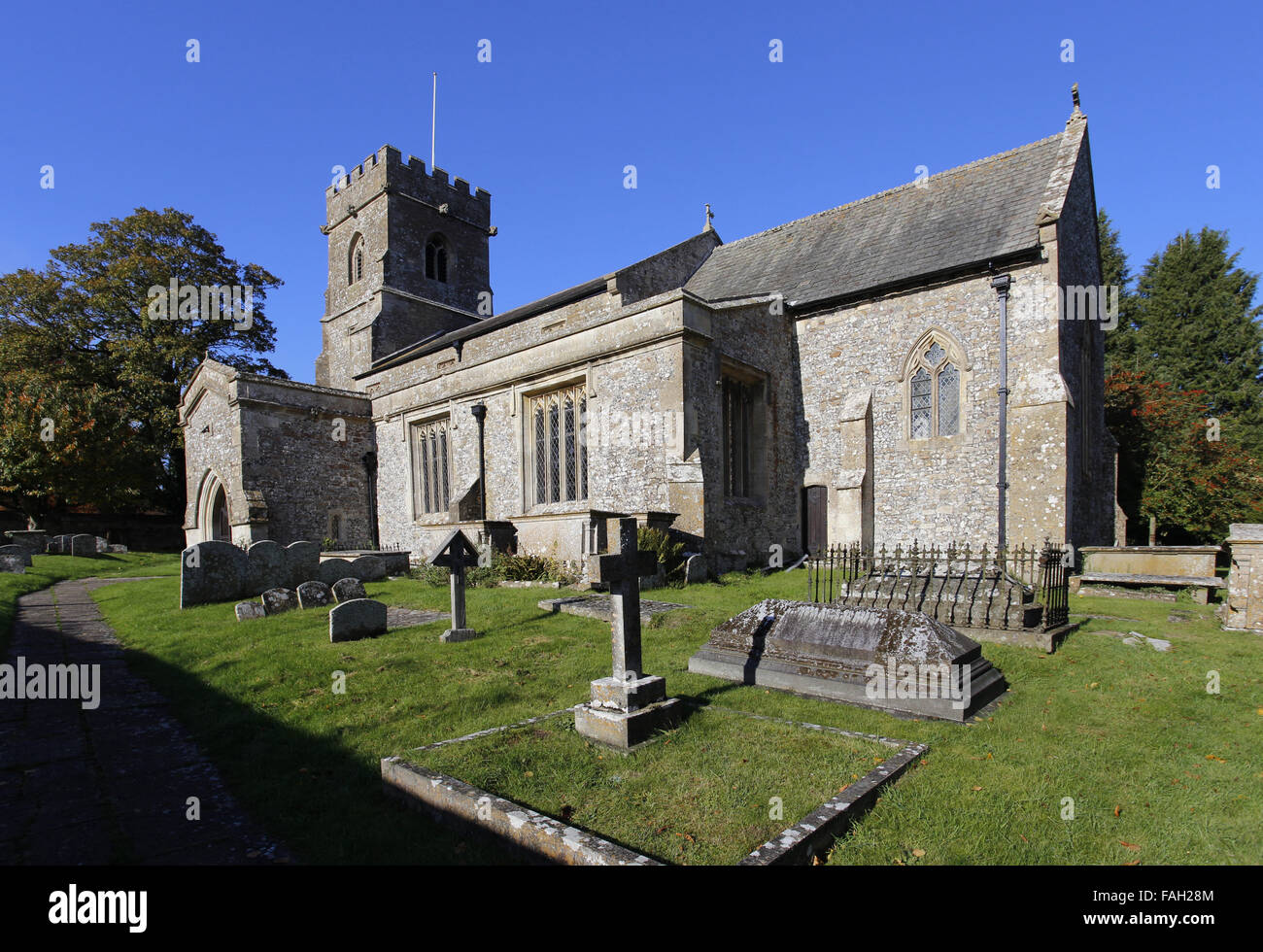 La Iglesia de San Jorge Ogbourne St George Wiltshire, Inglaterra Foto de stock