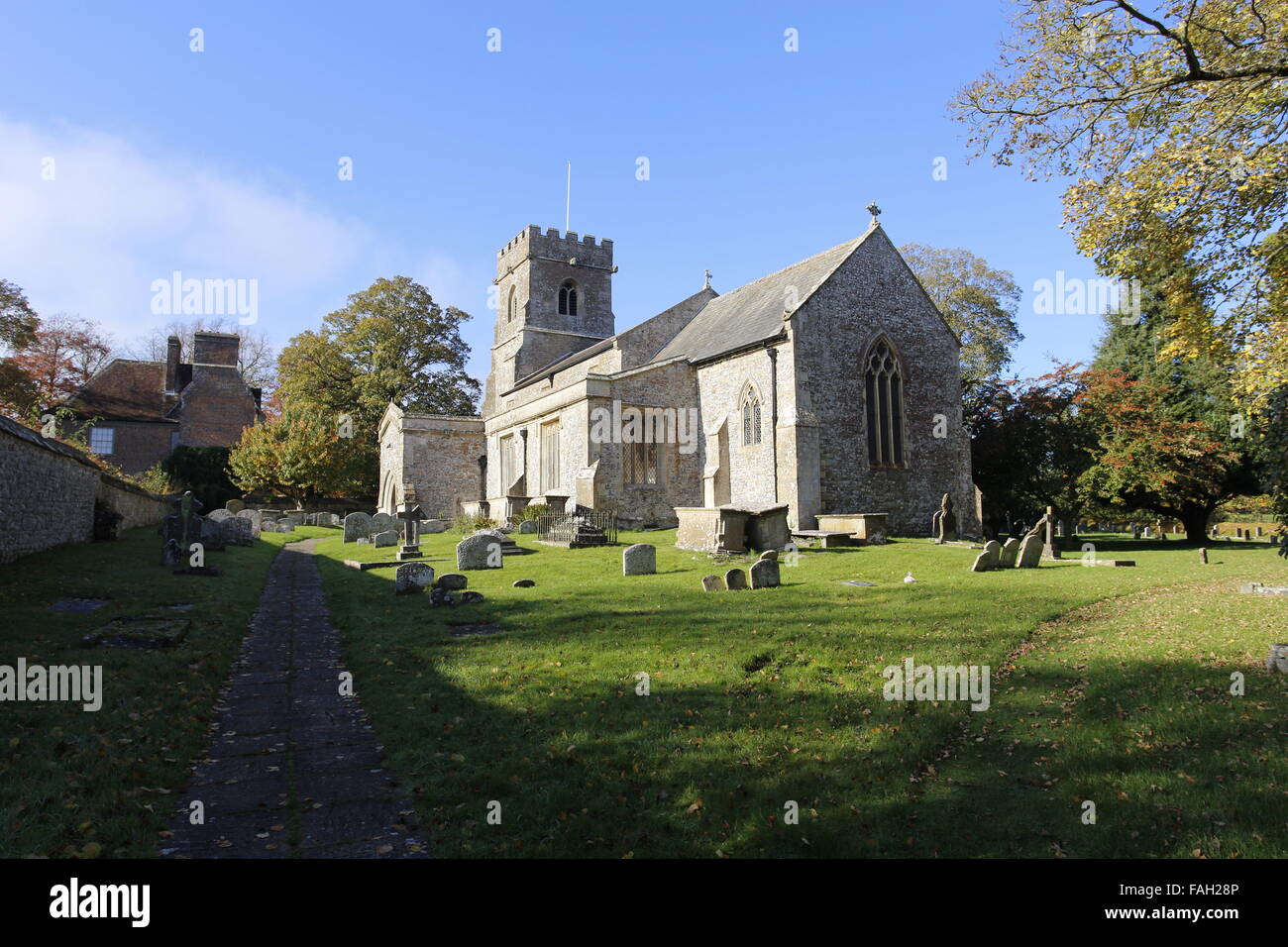 La Iglesia de San Jorge Ogbourne St George Wiltshire, Inglaterra Foto de stock