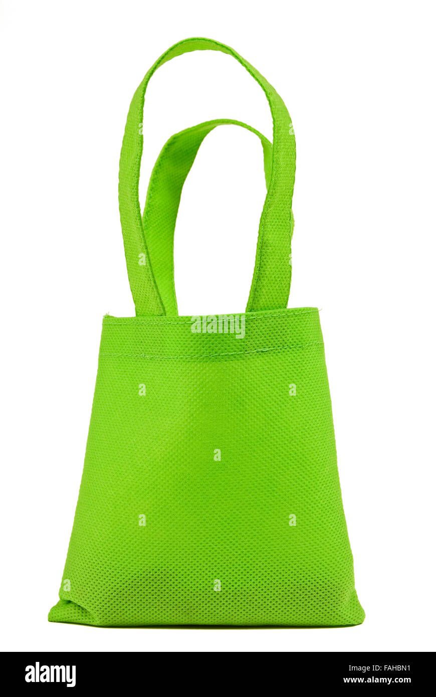 Bolsa de compras de tela de neón verde Fotografía de stock - Alamy