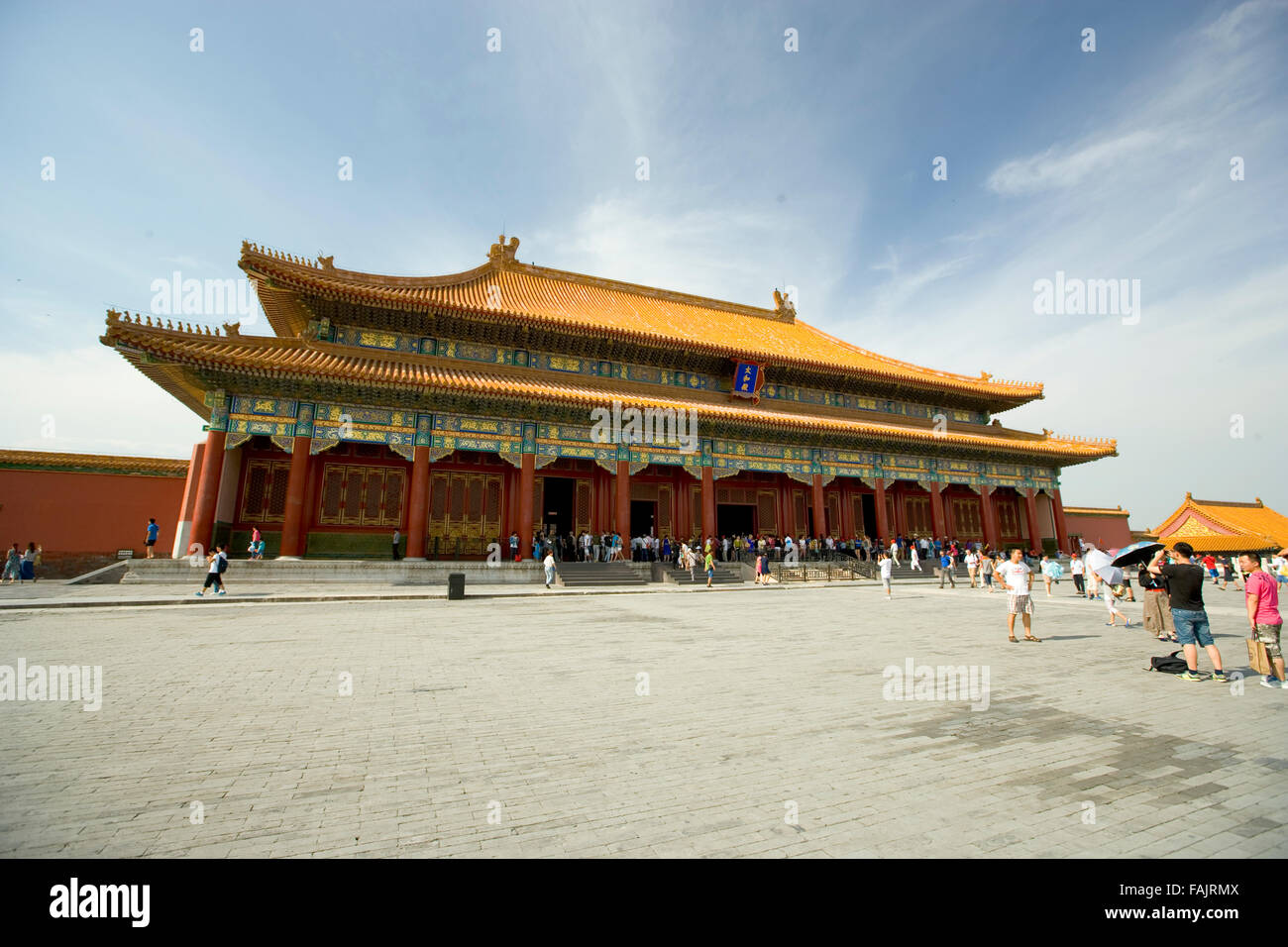 Edificio puerta de la ciudad prohibida, Pekín, China Foto de stock