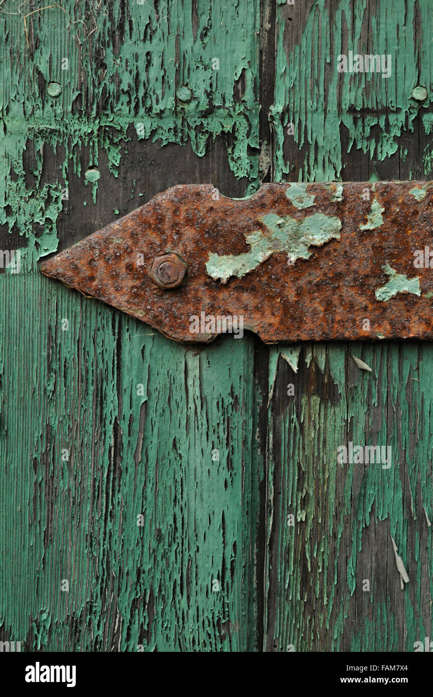 Puerta oxidada Foto de stock