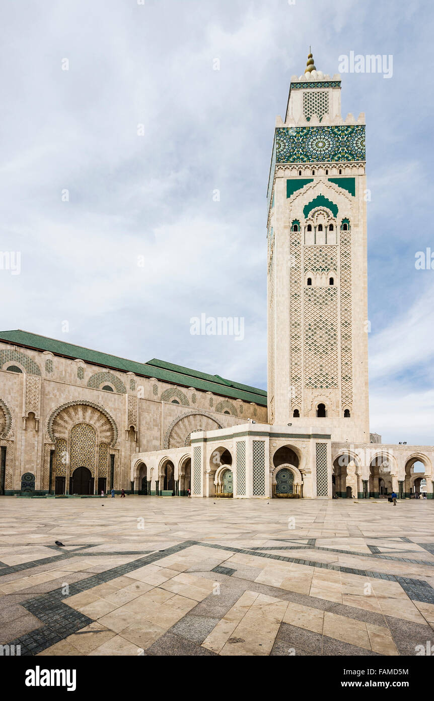 Mezquita de Hassan II, Casablanca, Marruecos Foto de stock