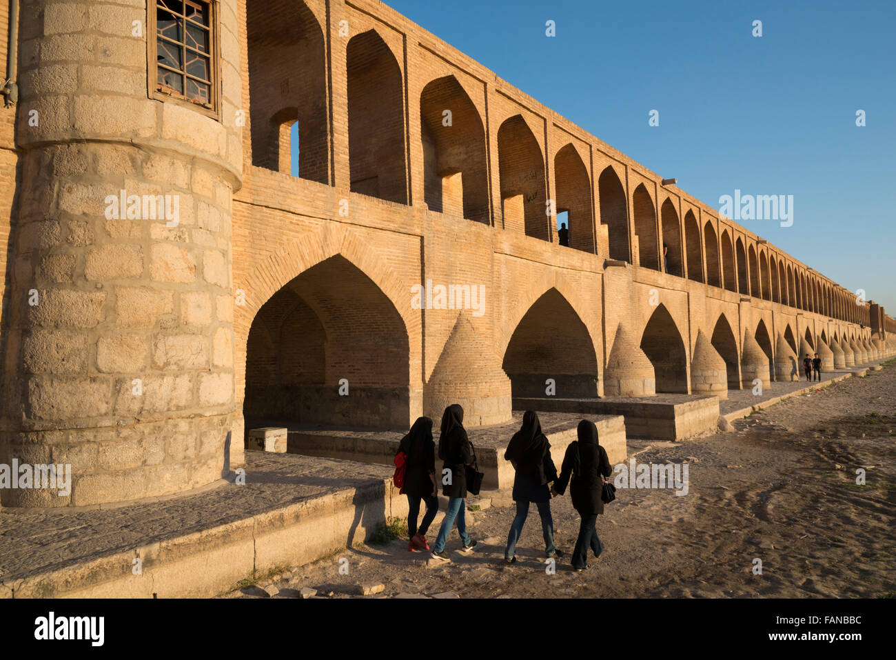 Si Seh o puente, ESfahan. Irán. Foto de stock