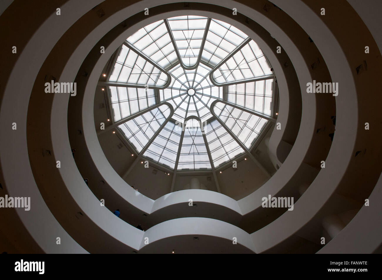 El Solomon R. Guggenheim Museum de Nueva York, EE.UU. Foto de stock