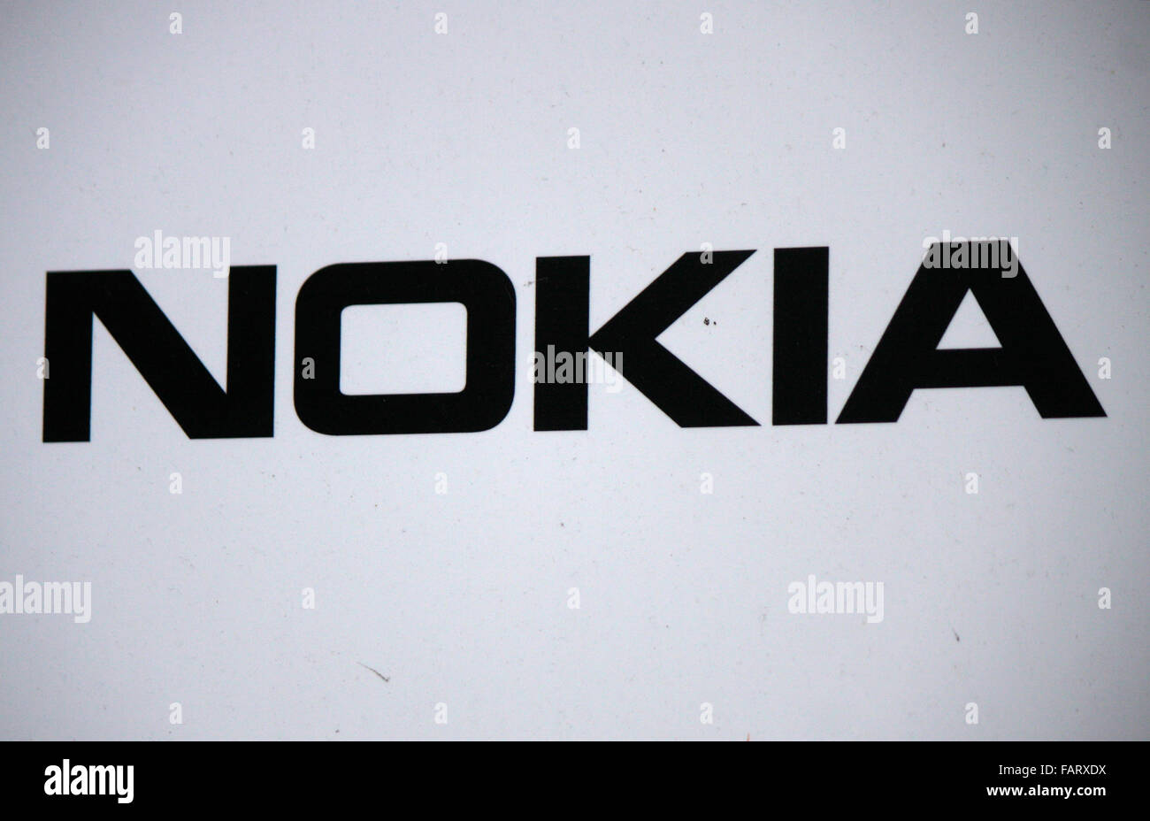 Markenname: "Nokia", Berlín. Foto de stock