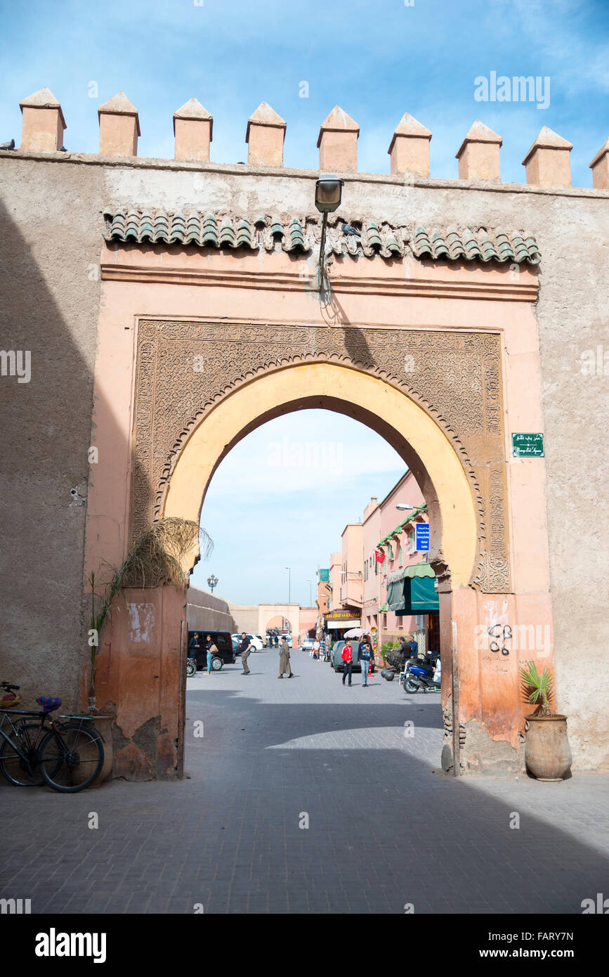 Plaza Jamaa el Fna, Marrakech, Marruecos Foto de stock