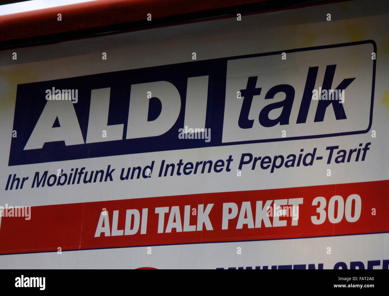 Markenname: 'hablar' Aldi, Berlín. Foto de stock