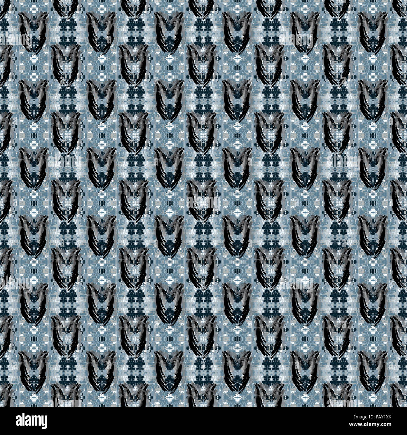 Allover gris azulado con patrones de fondo. Foto de stock