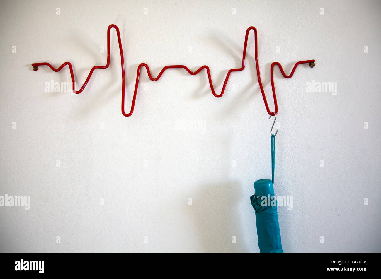 Heartbeat perchero Foto de stock