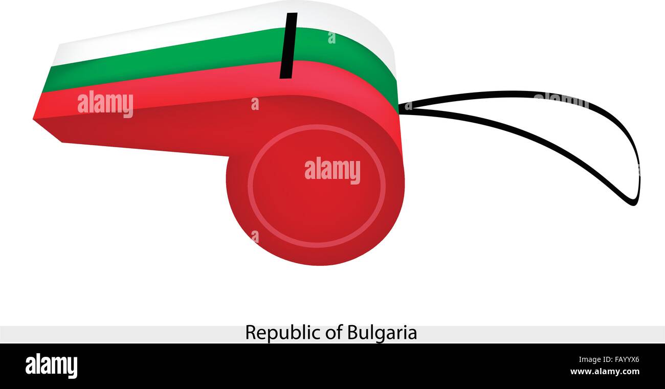 Una Ilustración De Blanco Verde Y Rojo De Las Bandas De La República De Bulgaria Bandera Sobre