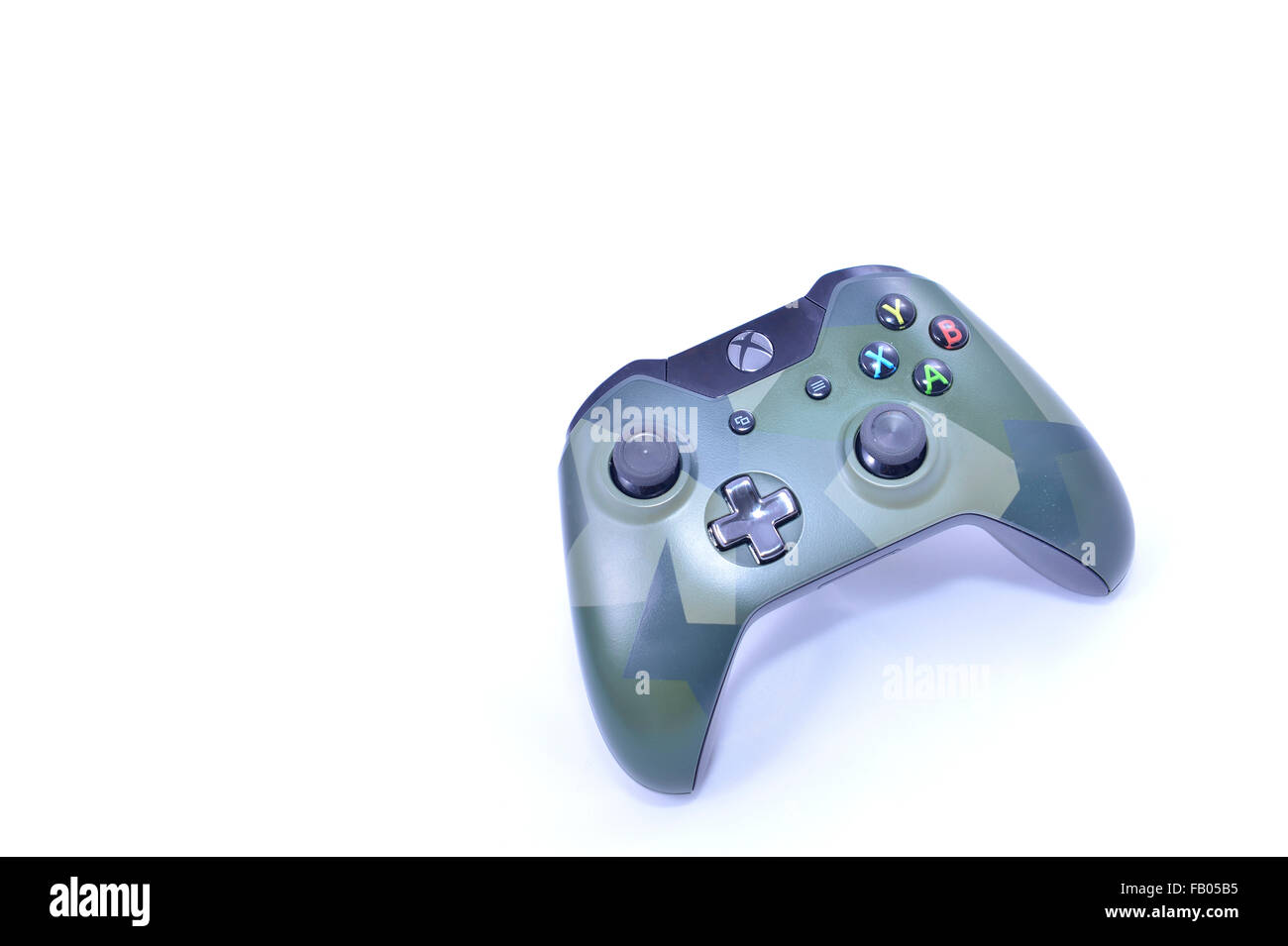 Microsoft Xbox un (1) dispositivo de juego inalámbrico Foto de stock