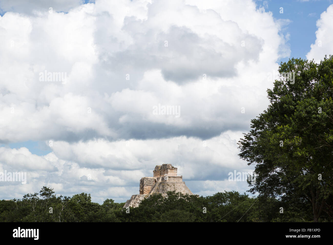 Ruinas de Uxmal, Yucatán, México. Se trata de una antigua ciudad maya