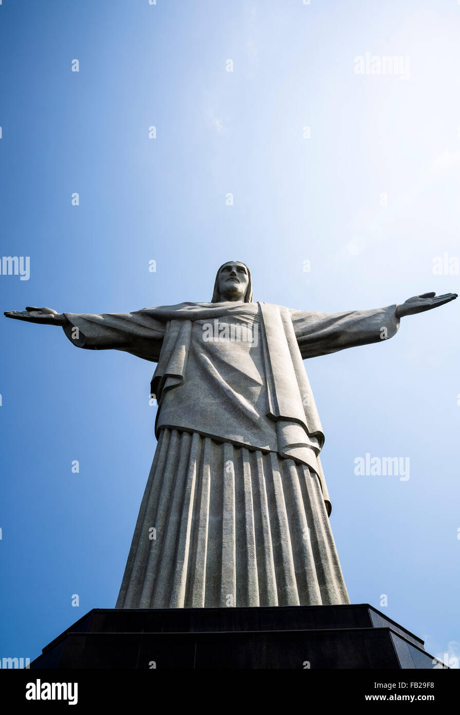 La estatua de Cristo Redentor, Río de Janeiro, Brasil Foto de stock