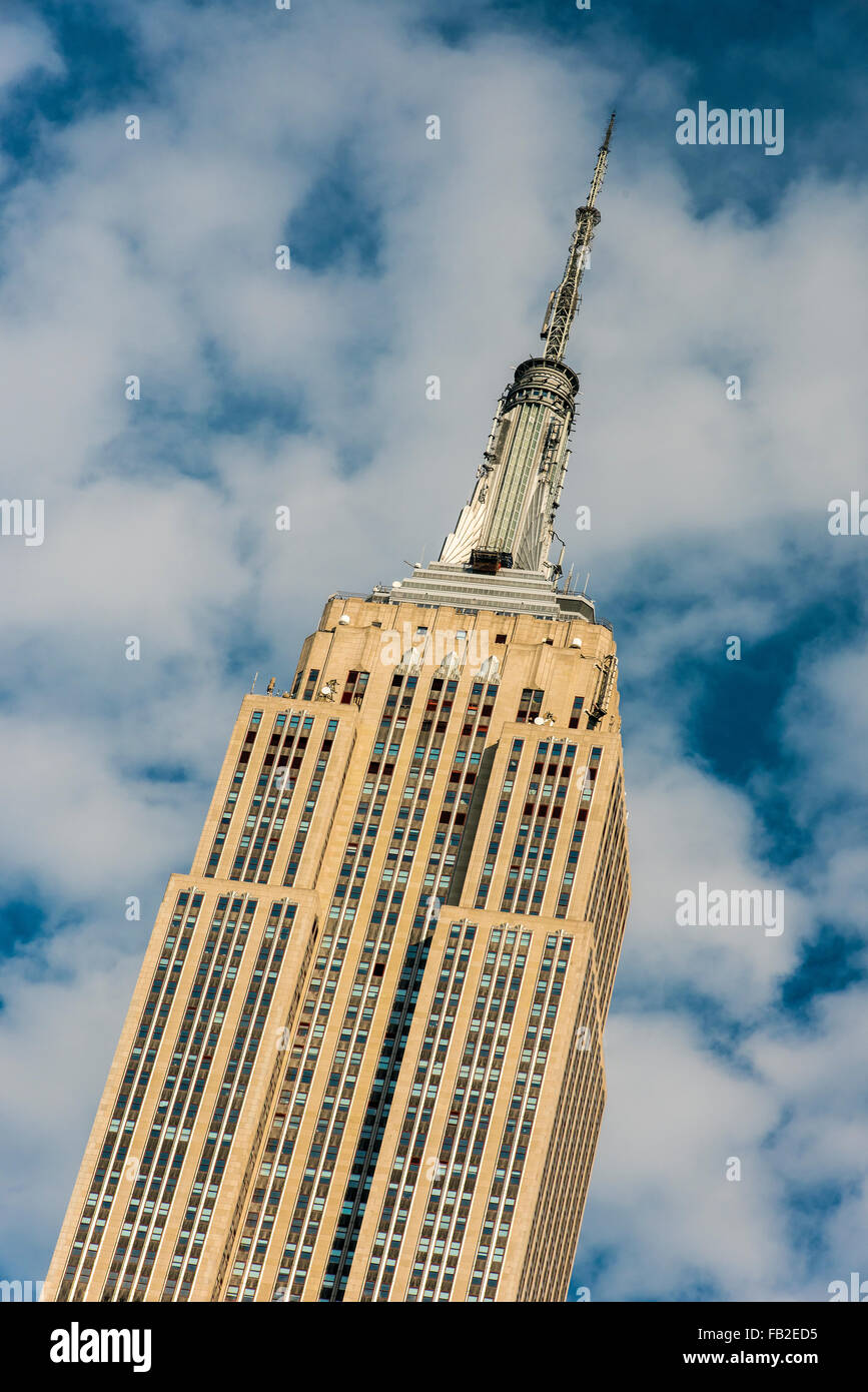 El Empire State Building, Manhattan, Nueva York, EE.UU. Foto de stock