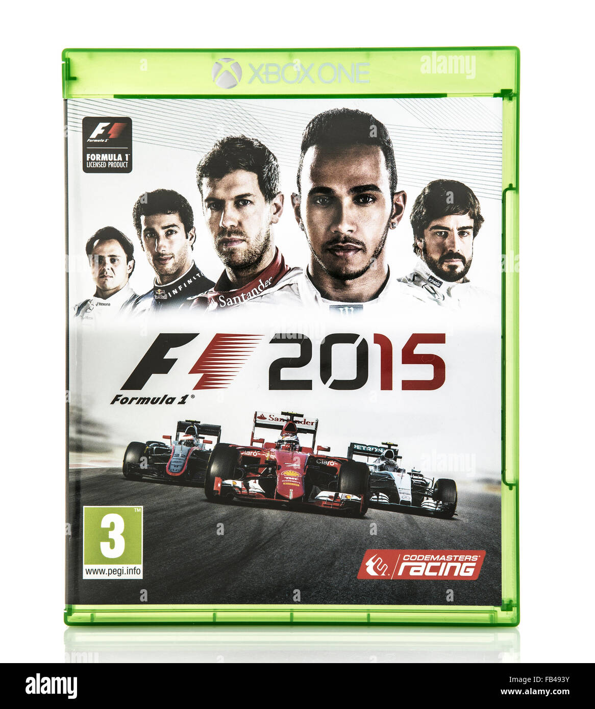 F1 2015 de Codemaster Racing para la XBox una consola. Foto de stock