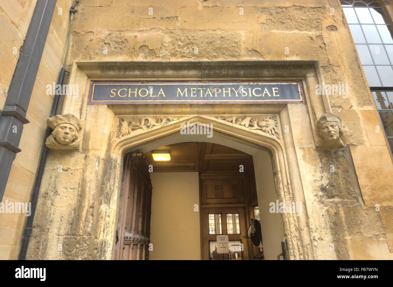Patio, la Bodleian Library de la Universidad de Oxford Foto de stock