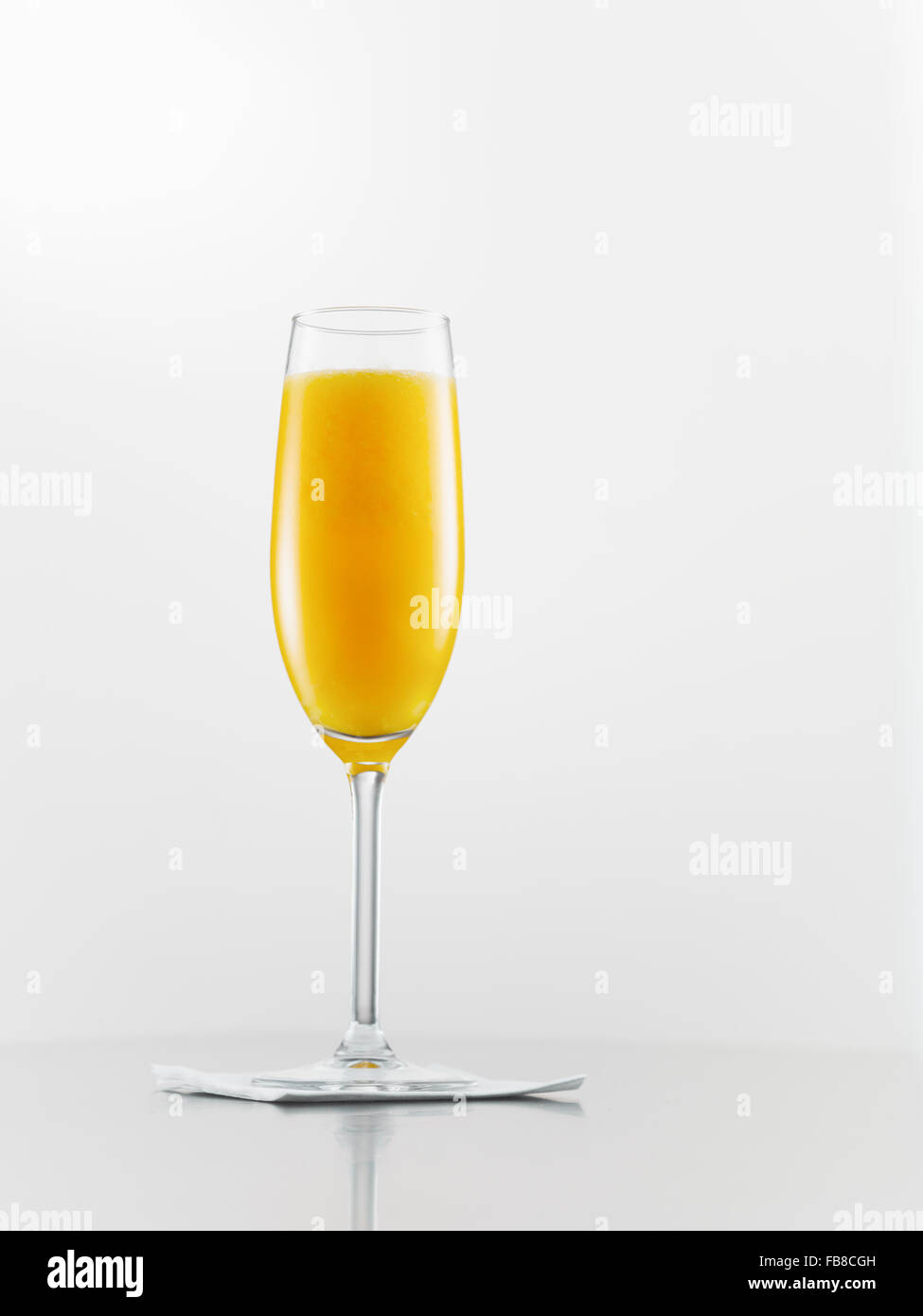 El jugo de naranja en champagne Foto de stock