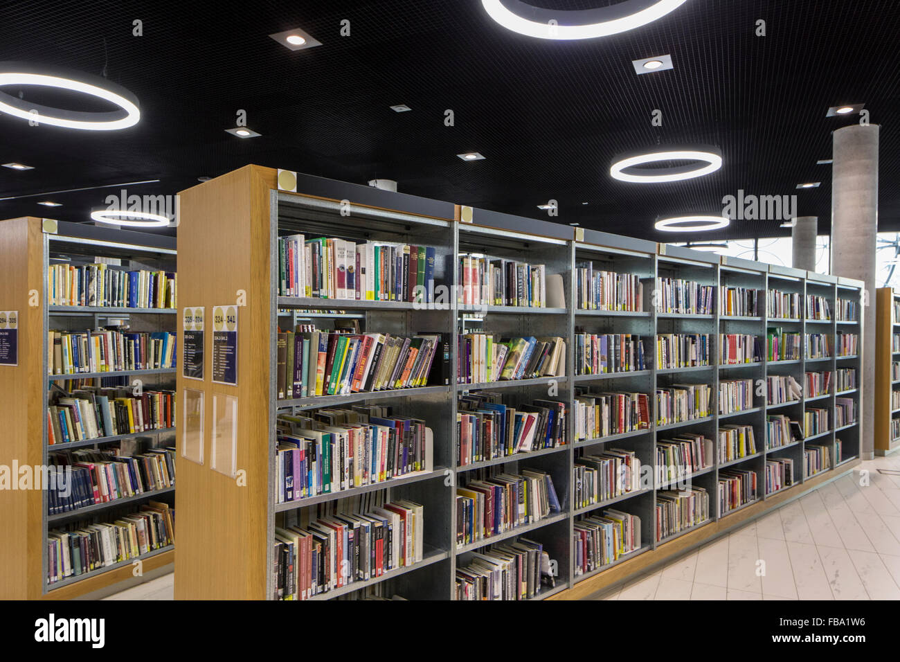 Birmingham, Reino Unido. El 12 de enero de 2016. La biblioteca de Birmingham. Bibliotecas en Birmingham cuentan con más de 145.000 libros prestados atrasados con multas por un total de £422,930. Esto representa el 7% de los 1,984,000 libros propiedad de la autoridad. Crédito: Paul Weston/Alamy Live News Foto de stock