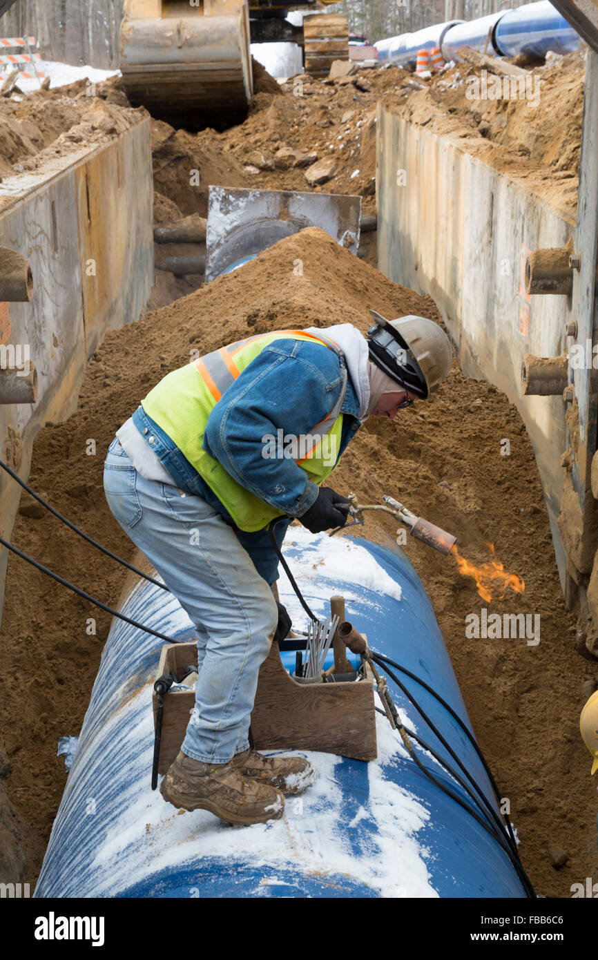 Columbiaville, Michigan, EE.UU. el 13 de enero de 2016 la