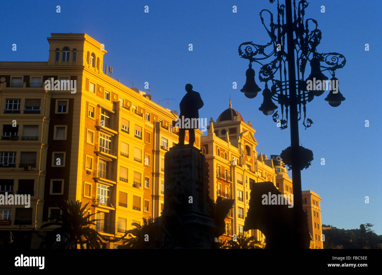 Malaga.Andalucía. España: la calle Marqués de Larios en la Alameda Principal calle Foto de stock