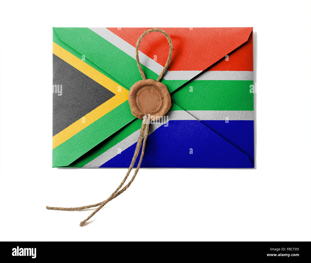 La bandera de República Sudafricana Foto de stock