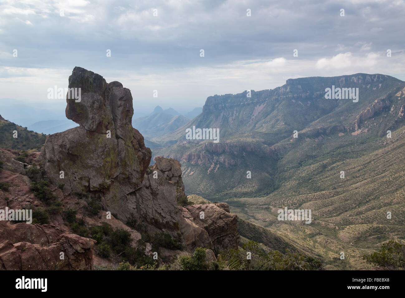 El martillo de Thor en la parte superior de la mina perdida Trail con vistas Juniper Canyon Foto de stock