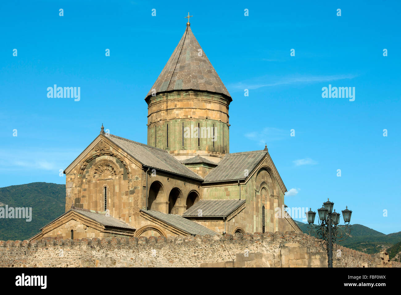 Georgien, Mtskheta, Swetizchoweli-Kathedrale Foto de stock