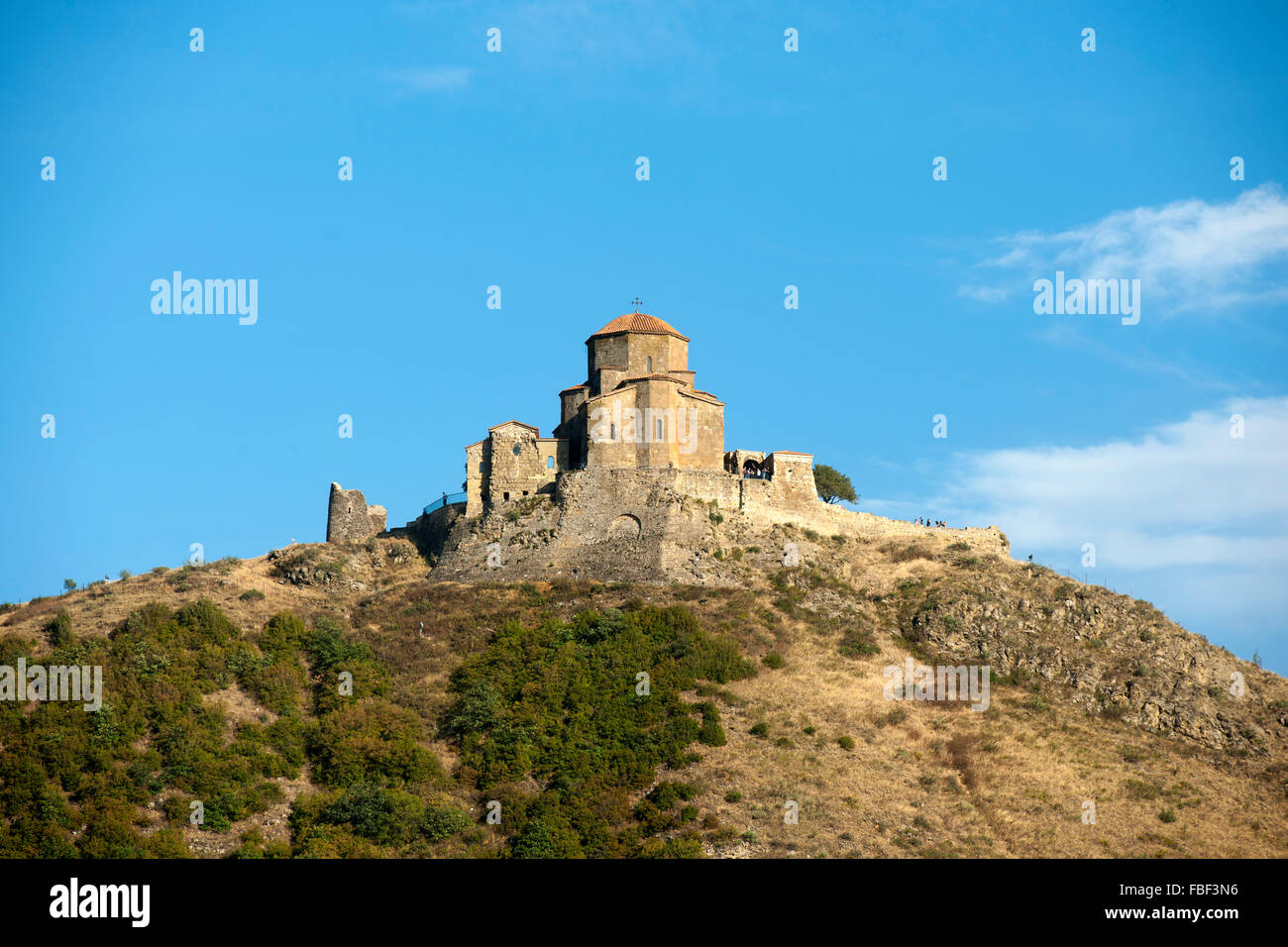 Georgien, Mtskheta, Blick auf das Dschawari Kloster Foto de stock