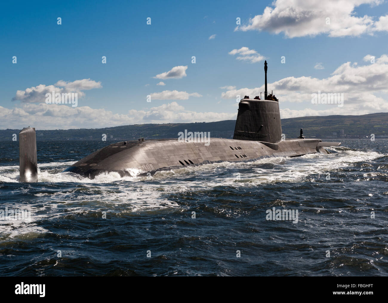 Submarino de la Marina Real HMS Astute Foto de stock