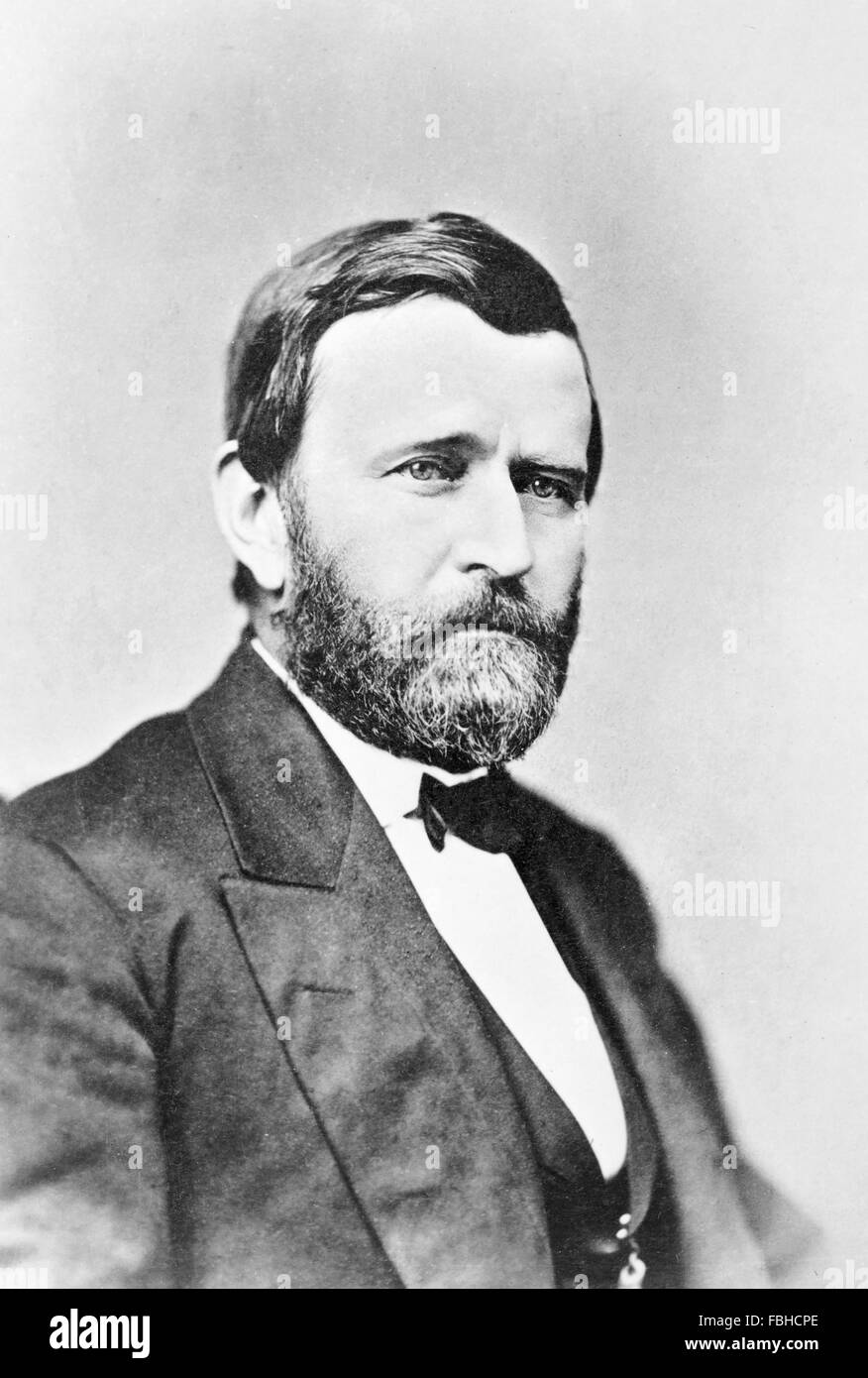 18º Presidente estadounidense Ulysses S Grant, tomadas entre 1870 y 1885 Foto de stock