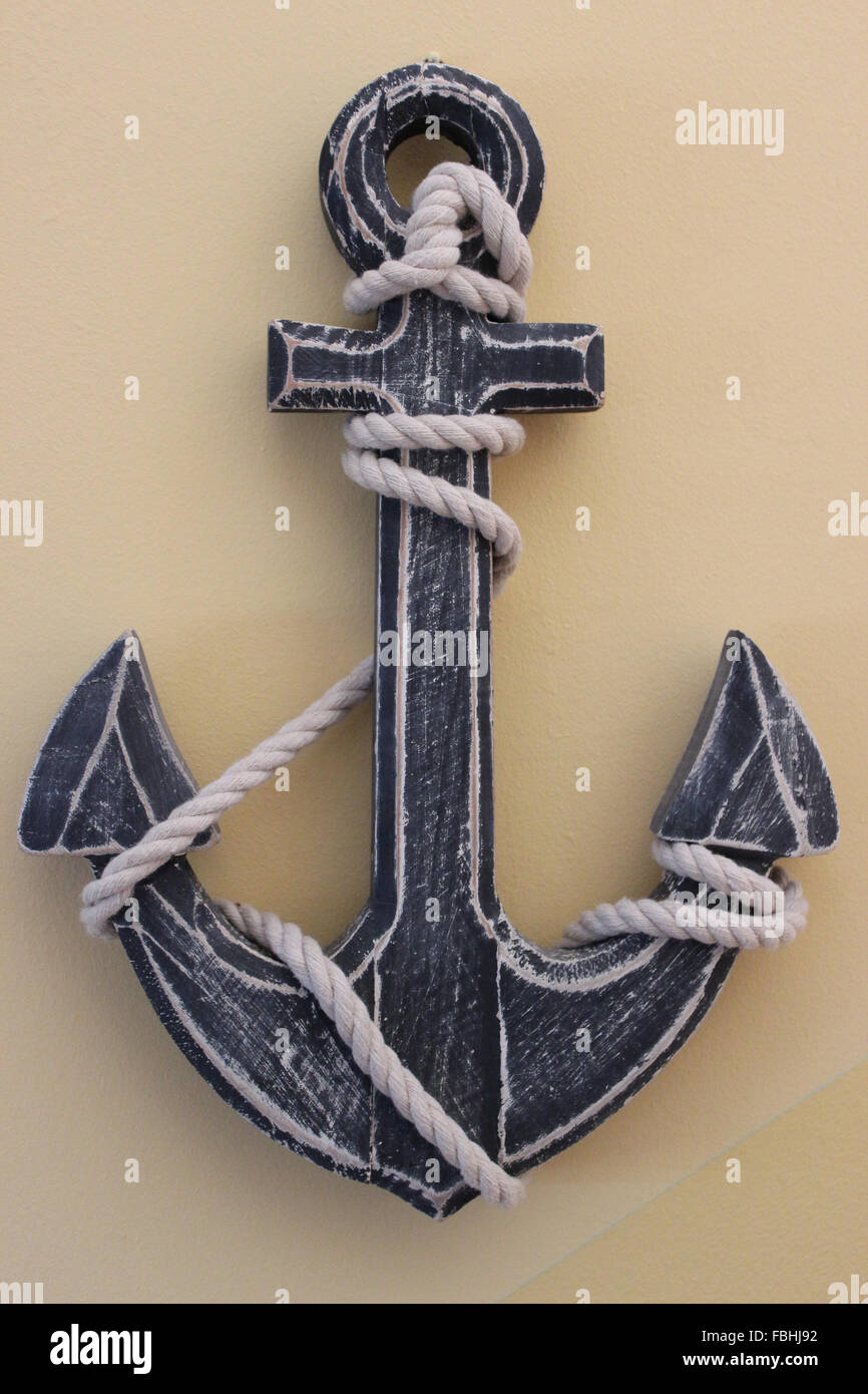 Decoracion De Pared Barco Ancla Fotografia De Stock Alamy