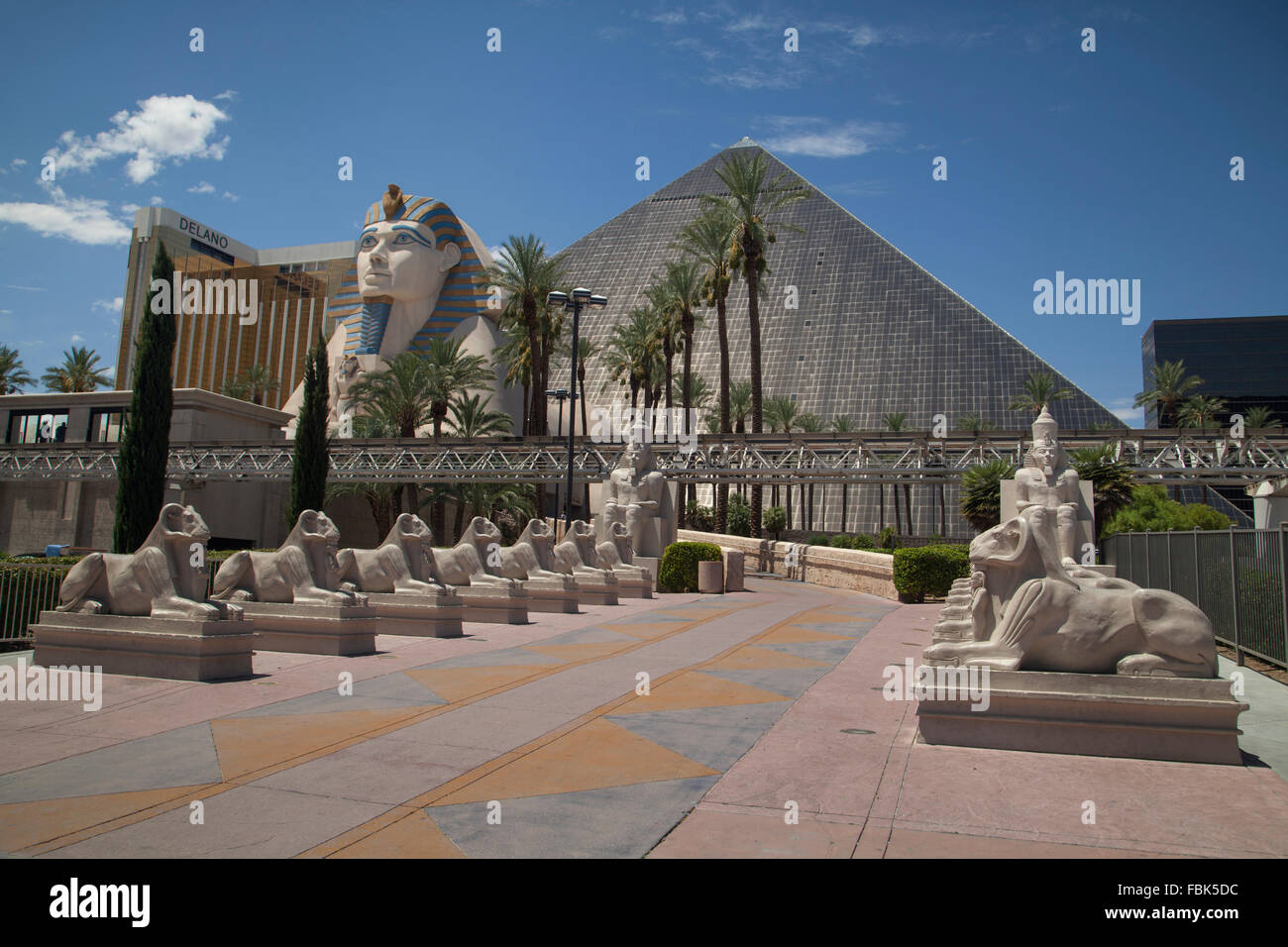 El Luxor Hotel and Casino, Las Vegas Foto de stock