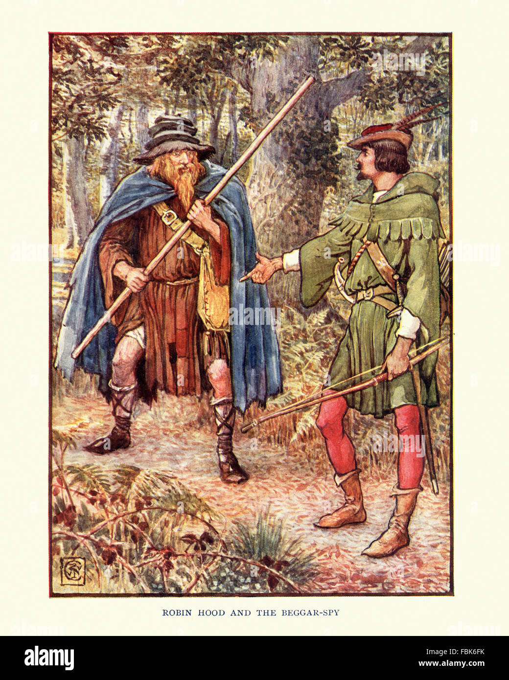 Robin Hood & sus Hombres Alegres disfrutar de su tarjeta de felicitación de cumpleaños