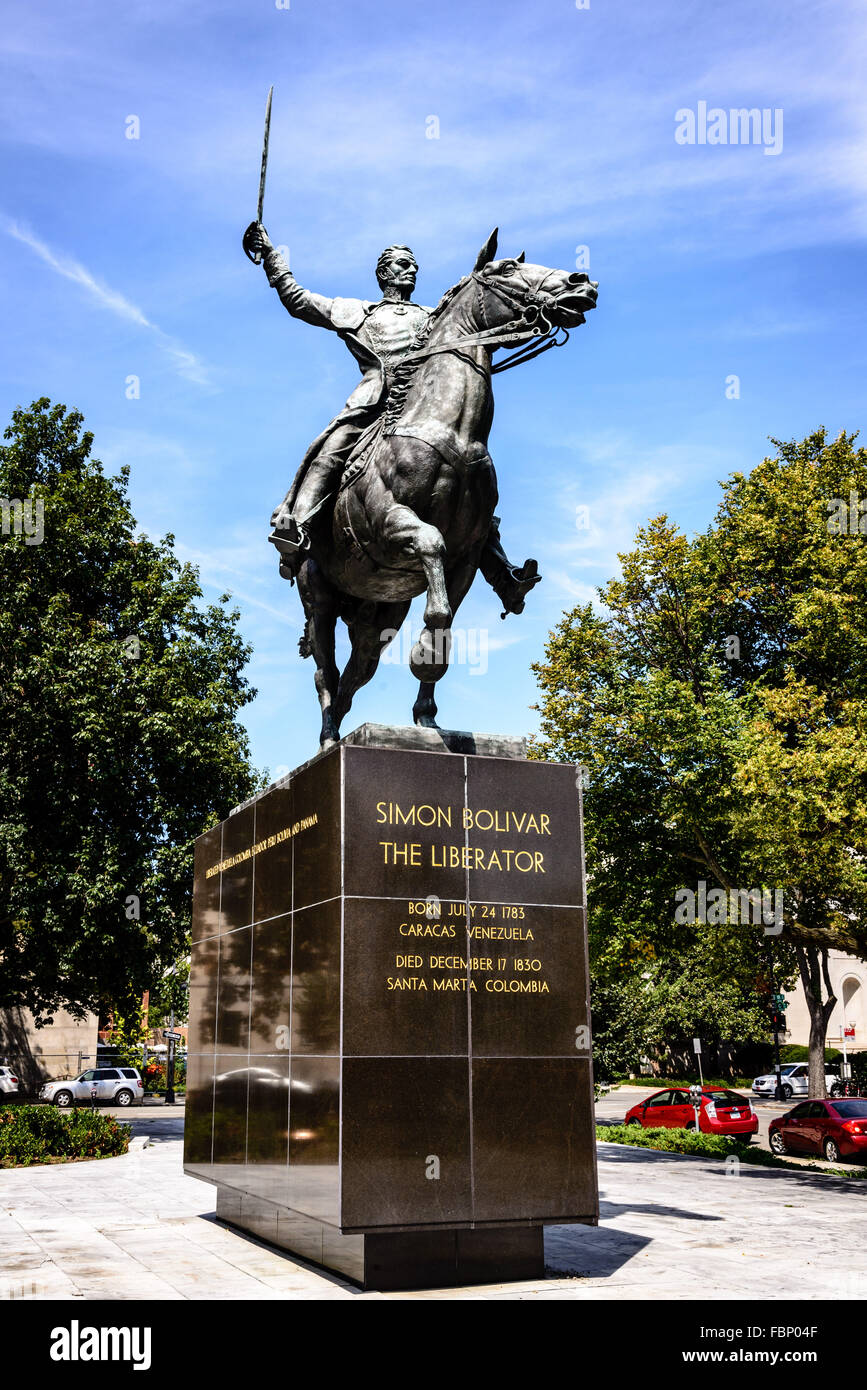 Simon bolivar equestrian statue fotografías e imágenes de alta resolución Alamy