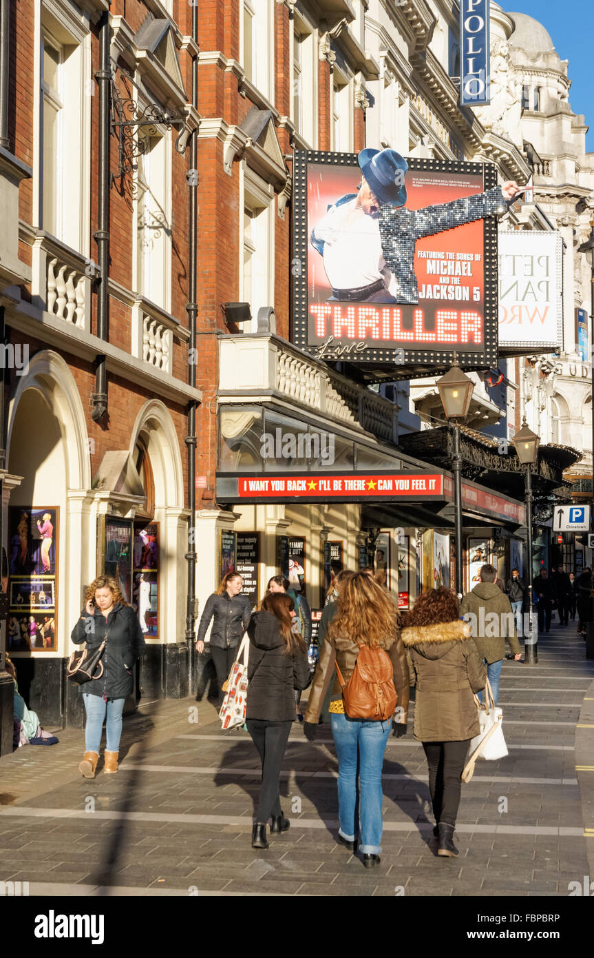 El Lyric Theatre en West End en Shaftesbury Avenue, Londres, Inglaterra, Reino Unido Foto de stock