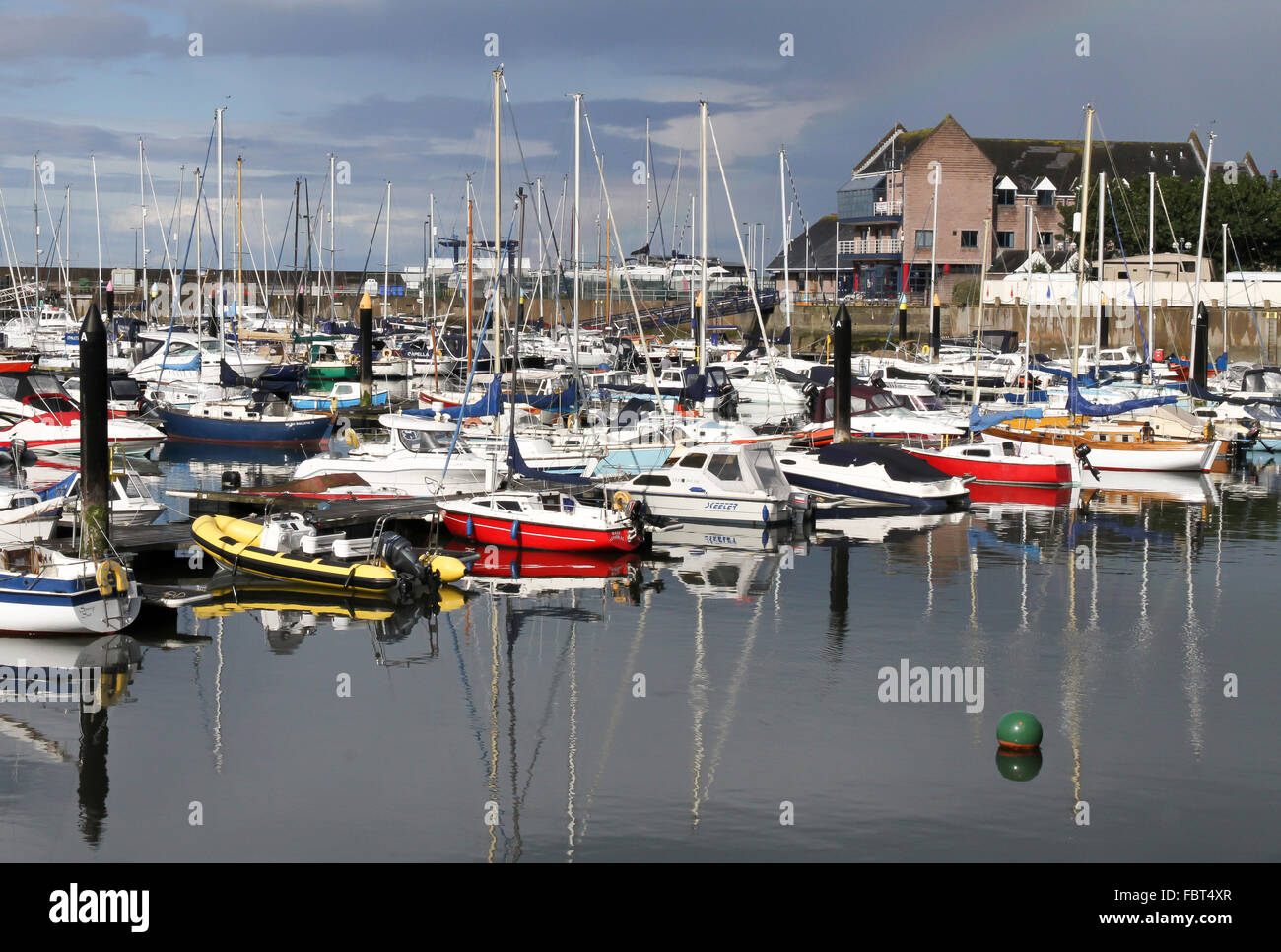 La marina en Bangor, Co Down, Irlanda del Norte. Foto de stock