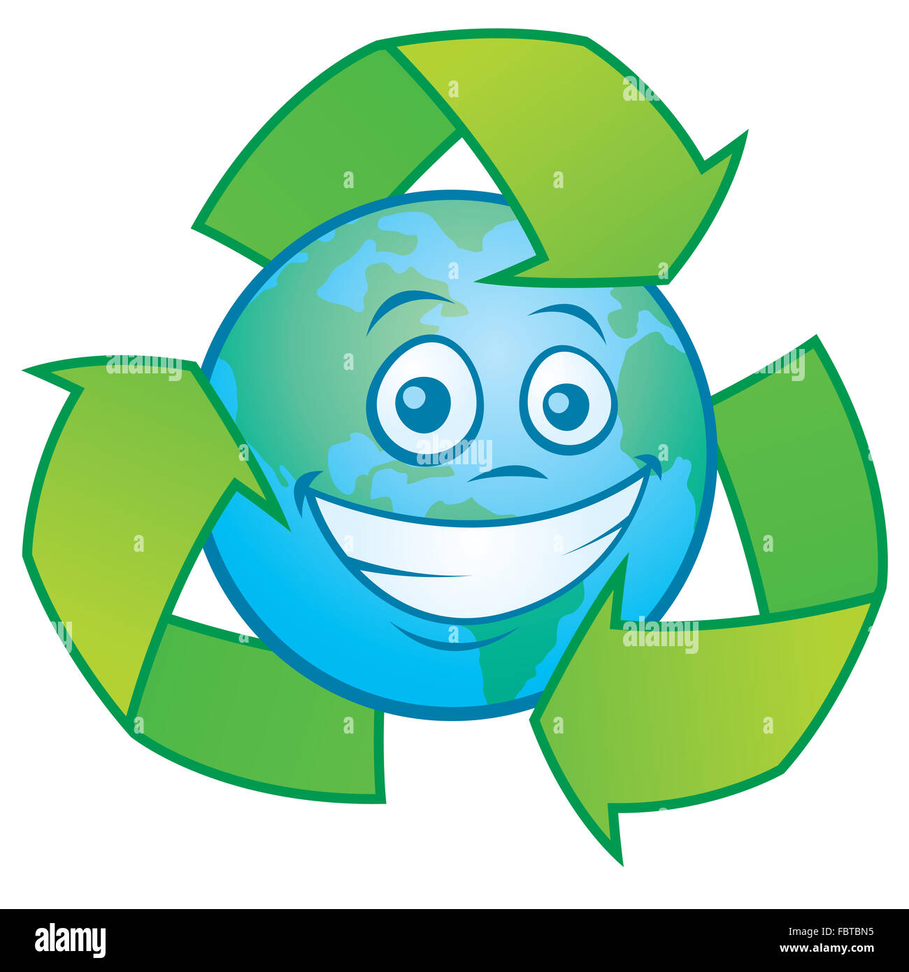 Earth cartoon recycle symbol fotografías e imágenes de alta resolución -  Alamy