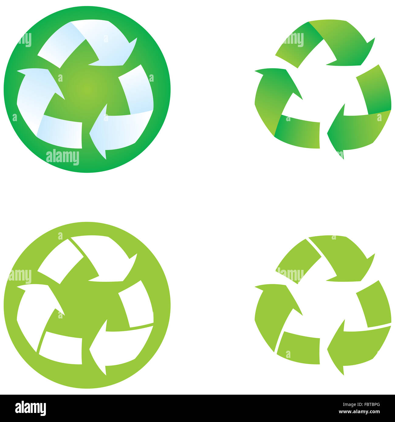 Símbolos de reciclaje Fotografía de stock Alamy