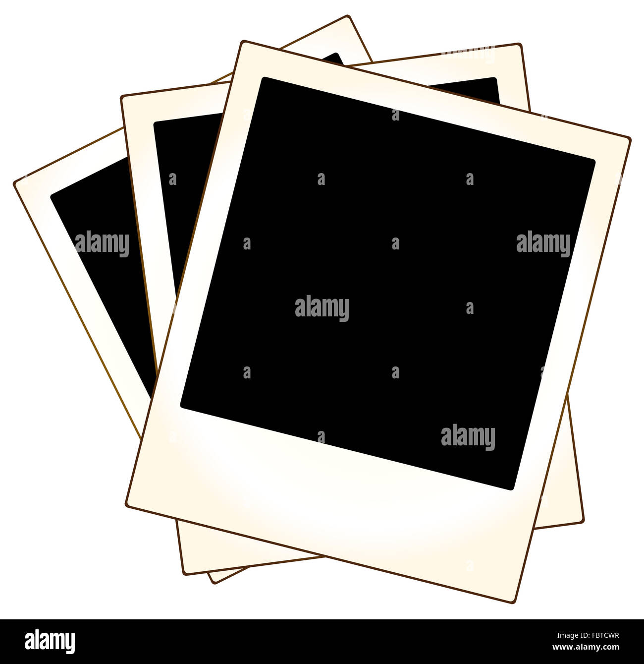 retirarse Convencional Prominente Marcos de fotos Polaroid Fotografía de stock - Alamy