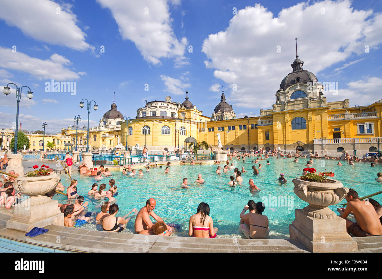 Budapest szechnyi bath spa Foto de stock