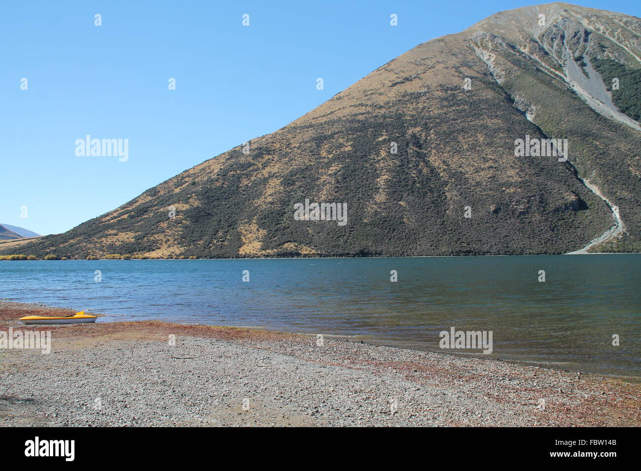 Lago Pearson, Nueva Zelanda Foto de stock