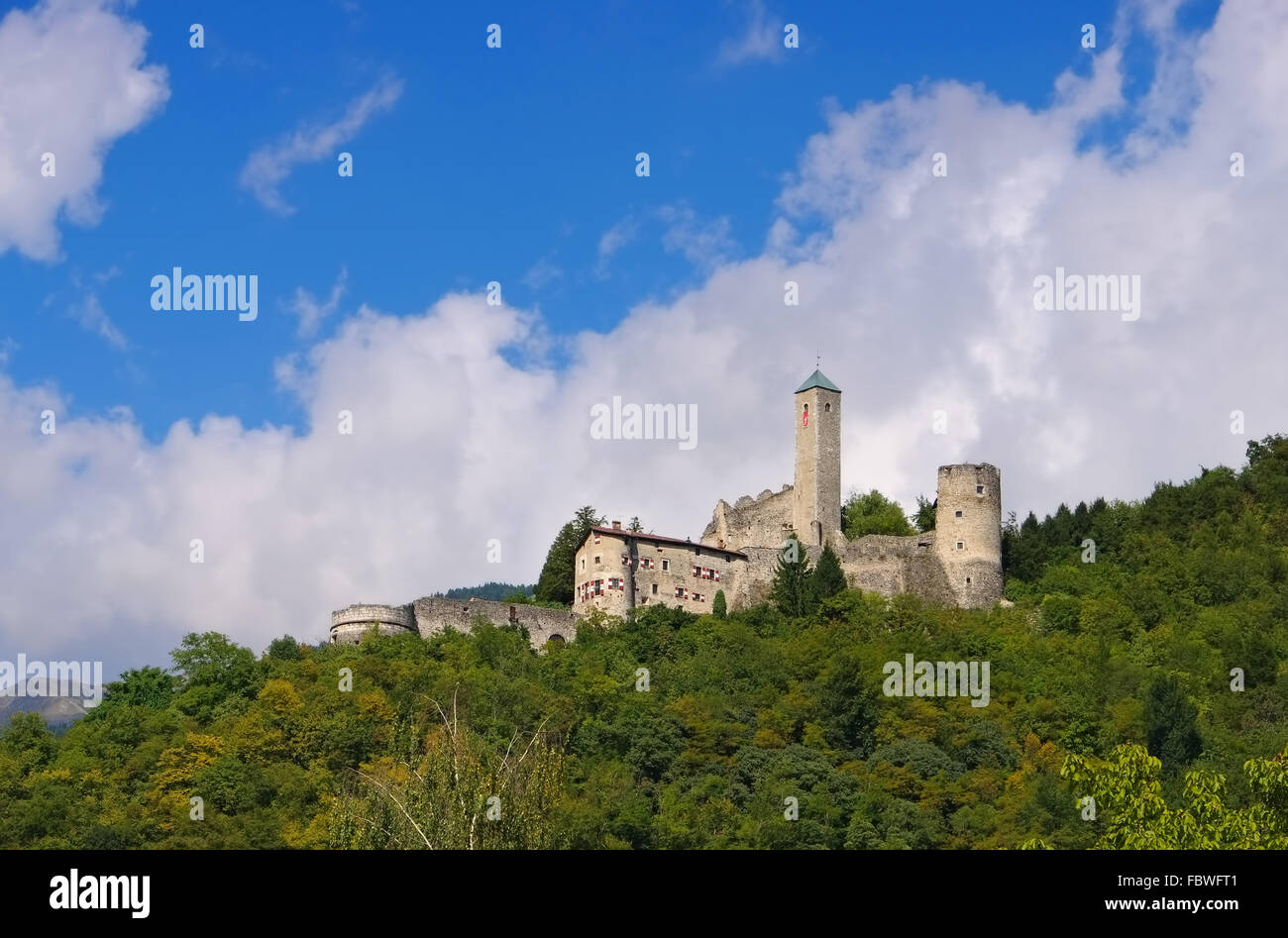 Borgo Valsugana Castel Telvana Foto de stock