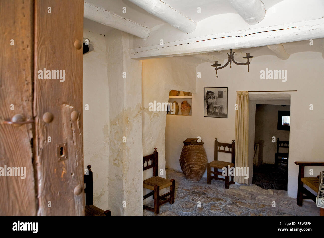 En España, la provincia de Zaragoza, Fuendetodos: La casa donde nació Francisco de Goya Foto de stock