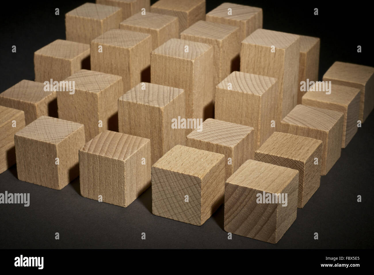 Los ladrillos del edificio: Gráfico de barras 3D Foto de stock