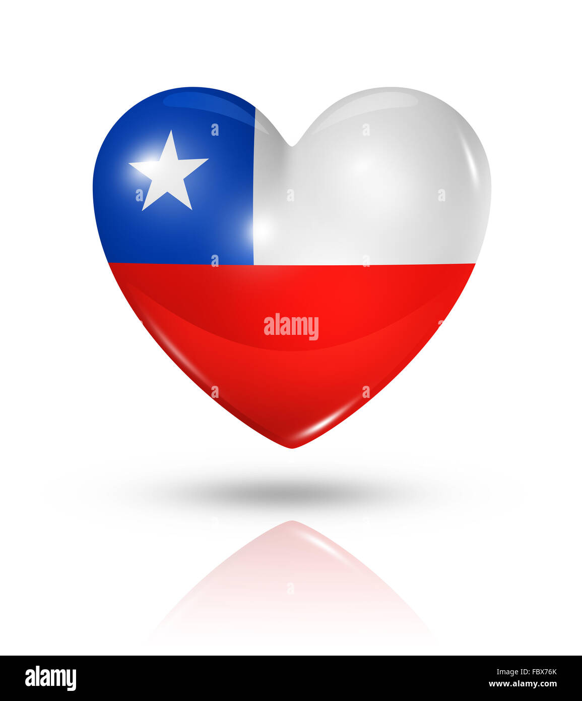 Amor Chile, icono de la bandera del corazón Fotografía de stock Alamy