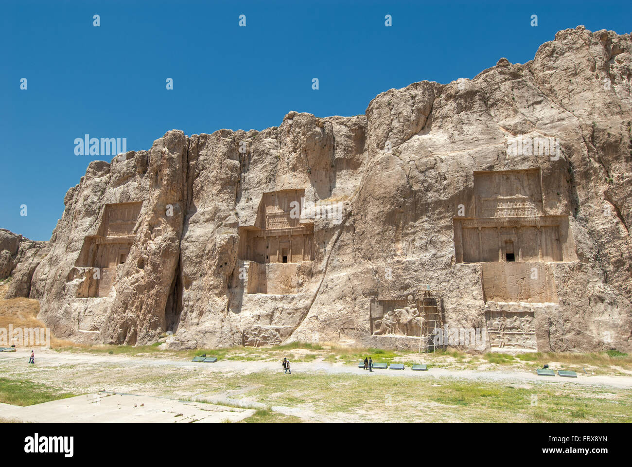 Naqsh-e Rustam antigua necrópolis, Pars Provincia, Irán Foto de stock